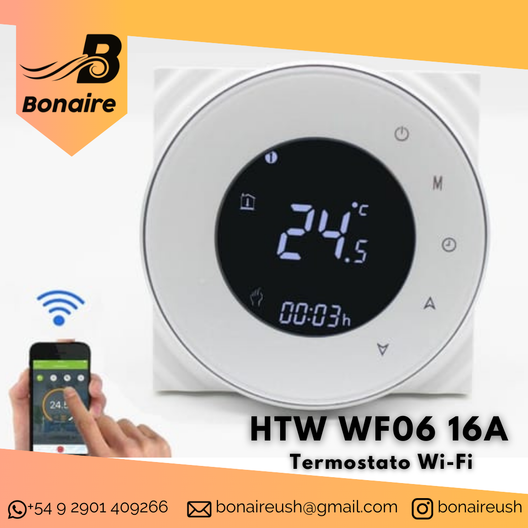 Termostato Wi-Fi HTW WF06 16A